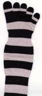 Zehensocke_zebra